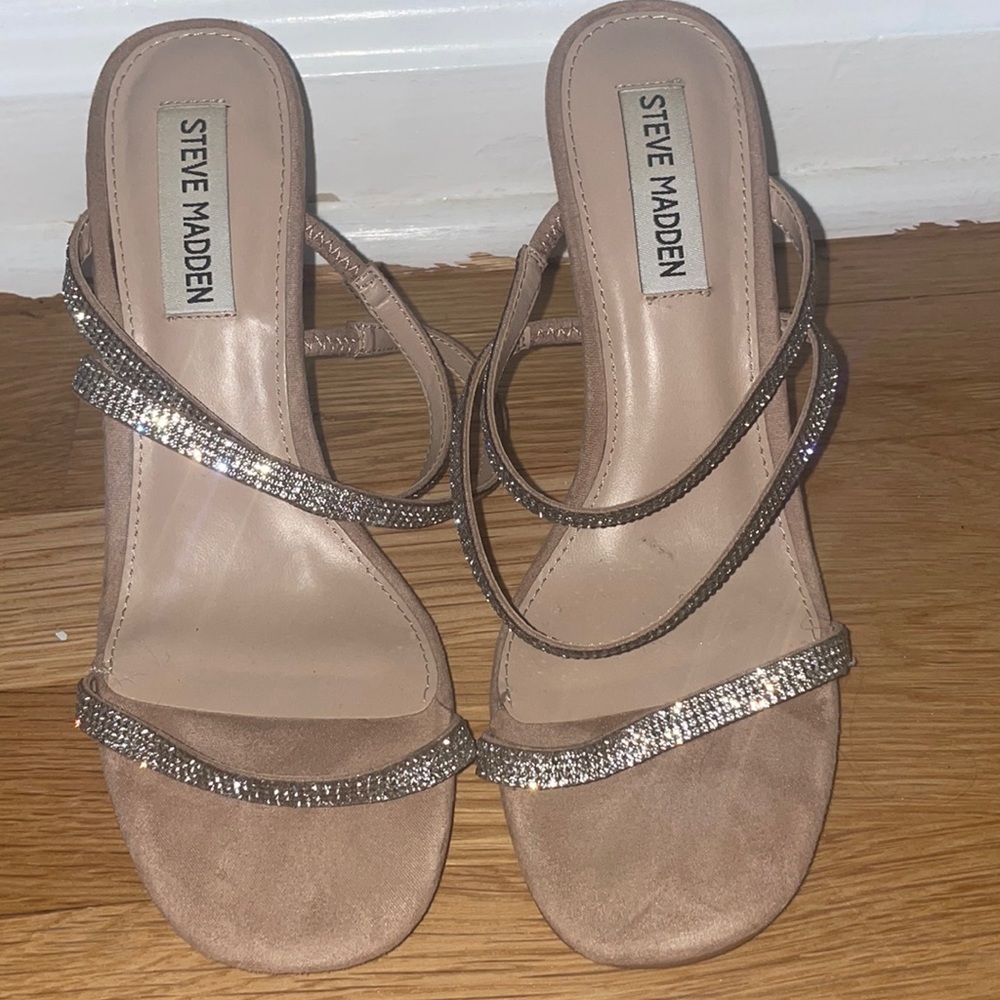 steve madden rhinestone heels!